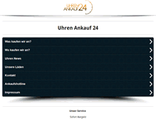 Tablet Screenshot of luxusuhren-ankauf.de